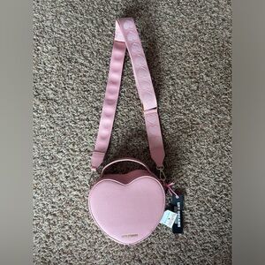 Pink heart purse